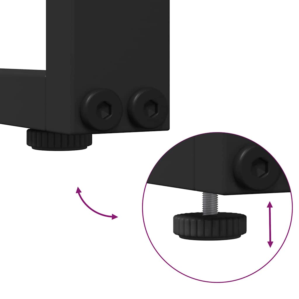 Garden Sofa Set 2 pcs Light grey Steel